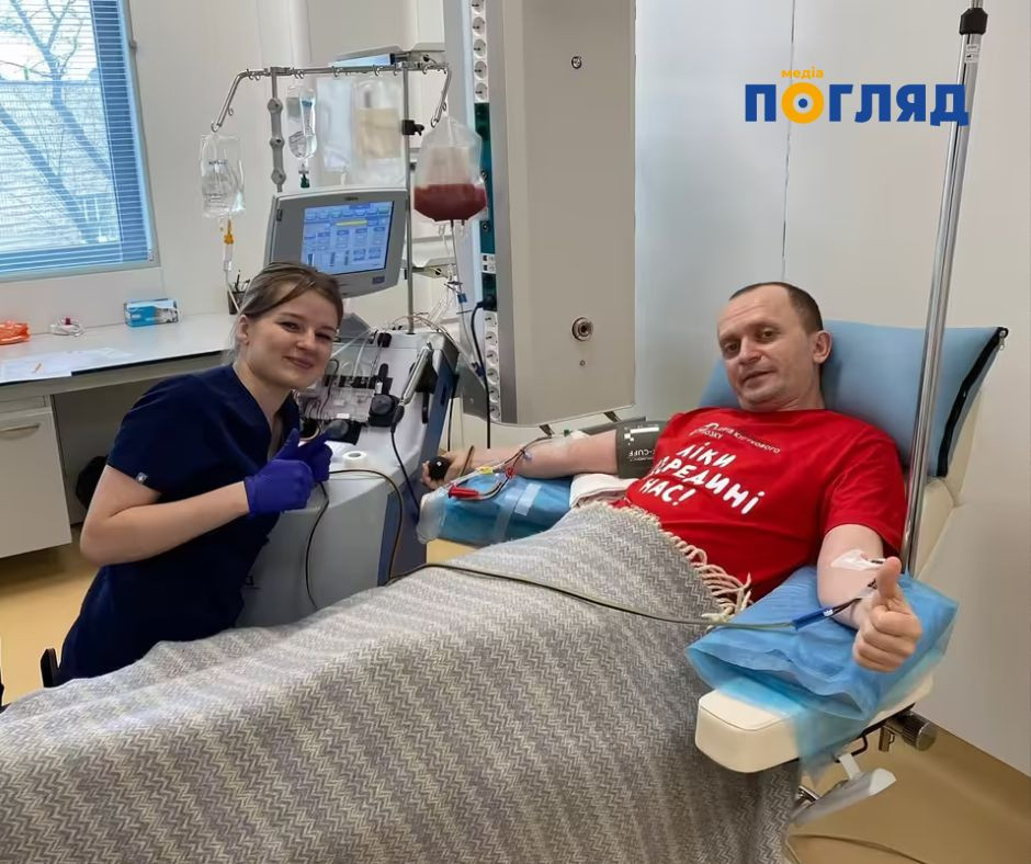 В Охматдиті відбулася зустріч першого українського неродинного донора кісткового мозку зі своїм реципієнтом (ФОТО) - зображення